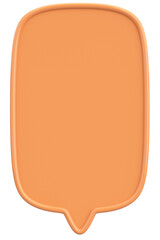 Speech Bubble. Text Box. 3D Illustration.