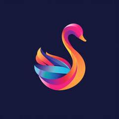 Fototapeta premium goose vector illustration for vibrant creative trendy brand logo or modern graphic design