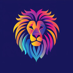 Obraz premium lion vector illustration for vibrant creative trendy brand logo or modern graphic design