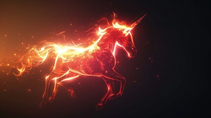 Fiery unicorn