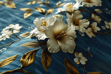 beautiful elegant floral pattern in a classical style