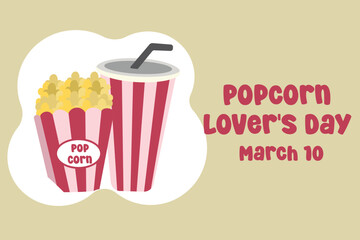 vector graphic of Popcorn Lovers Day ideal for Popcorn Lovers Day celebration.