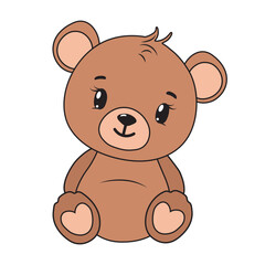 Obraz premium Teddy Bear Icon Brown Teddy Bear Toy Set | Teddy Bears Icon Love Vector Illustration Logo | Stuffed Teddy-Bear Happy Teddy Bear Icon Isolated