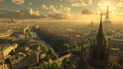 Papier peint Paris Skyline of Paris