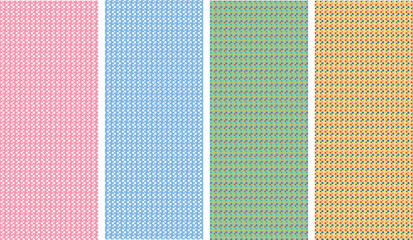 Set of cute polka dot patterns