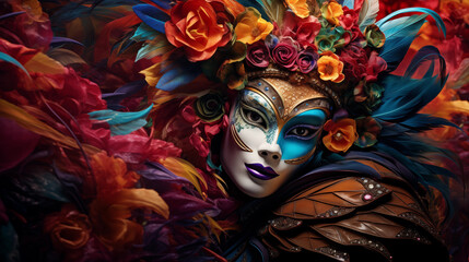 woman mask carnival 1