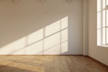 Modern style conceptual interior empty room 3d illustration.