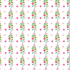 Free vector flat small flowers pattern design.