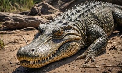 Fototapeta premium Savannah Sanctuary Secrets: Lakeside Hunting Grounds Revealed