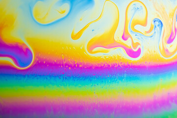 Colorful Abstract Rainbow Bubble Background