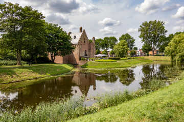 Fototapeta na wymiar Radboud Castle in Medemblik, Noord-Holland, Netherlands