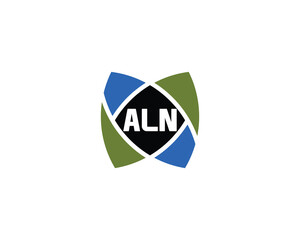 ALN Logo design vector template