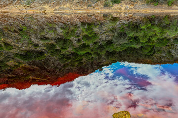Red Water Reflections at Rio Tinto