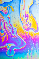 Colorful Abstract Rainbow Bubble Background