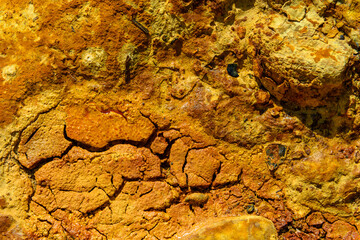 Textured Cracked Earth of Rio Tinto