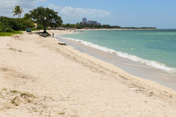 The seafront at Ancon beach near Tirinidad at Cuba