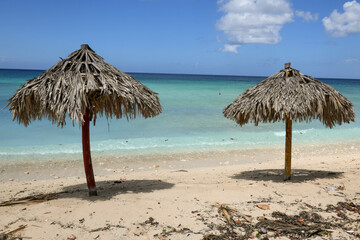 Fototapeta na wymiar The seafront at Ancon beach near Tirinidad at Cuba