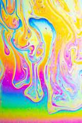 Colorful Abstract Rainbow Bubble Background