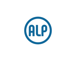 ALP Logo design vector template