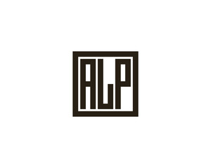 ALP Logo design vector template