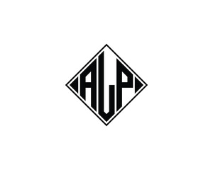 ALP Logo design vector template