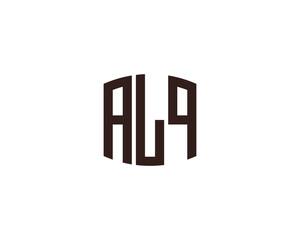 ALQ Logo design vector template