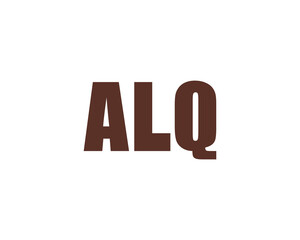 ALQ Logo design vector template