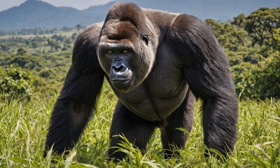 Wildlife Emissary: African Silverback Ape's Natural Haven Chronicles