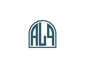 ALQ Logo design vector template