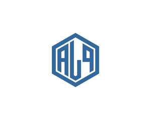ALQ Logo design vector template