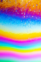 Colorful Abstract Rainbow Bubble Background