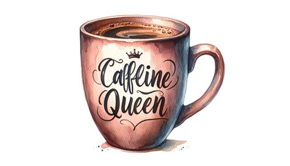 mug with the expression Caffeine Queen expression