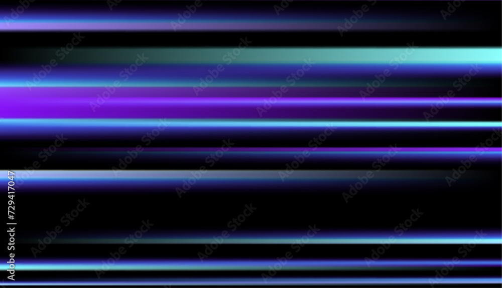 Leinwandbilder motion neon lines, sparkle light effect vector illustration. abstract blur of bright energy laser be