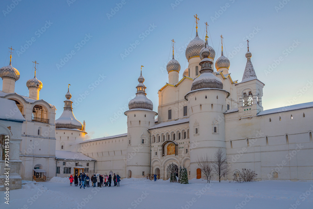 Wall mural On the territory of the Kremlin. Rostov, Yaroslavl region. Golden ring of Russia