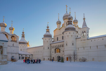 On the territory of the Kremlin. Rostov, Yaroslavl region. Golden ring of Russia