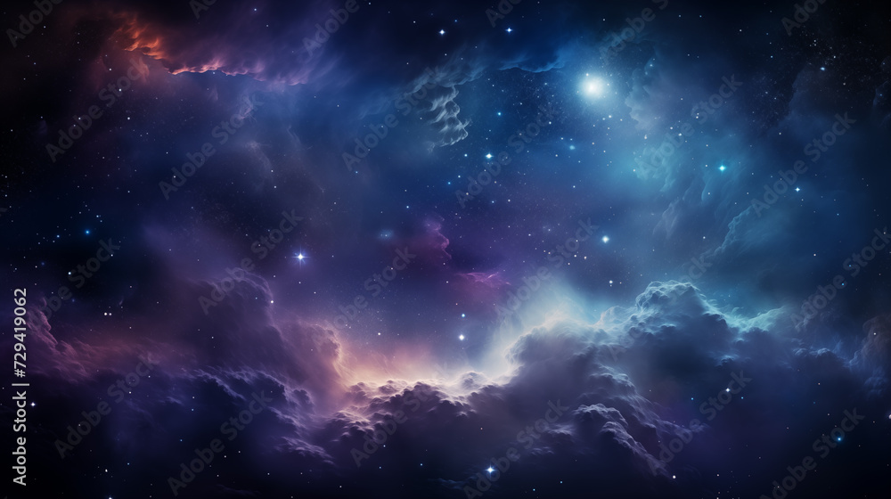 Canvas Prints abstract cosmos background. space dark background with fragment of our galaxy