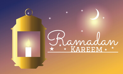 Happy Ramadan Kareem Vector Art Design. 