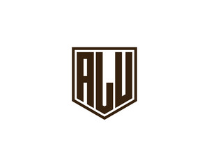 ALU Logo design vector template