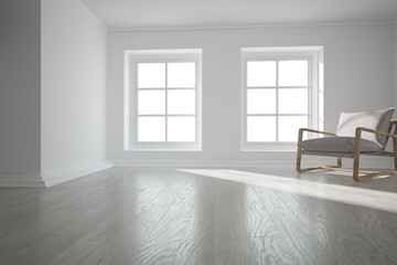 Modern interior design. 3D illustration