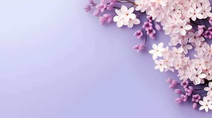 Women's Day, Valentine's Day, Mother's Day background concept, empty floral background with copy space