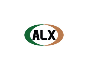 ALX logo design vector template
