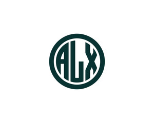 ALX logo design vector template