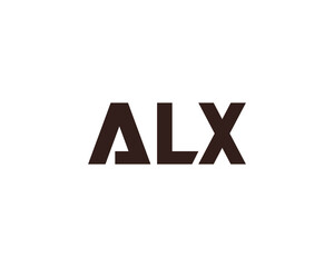 ALX logo design vector template
