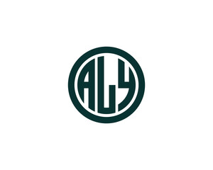 ALY Logo design vector template