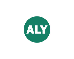 ALY Logo design vector template