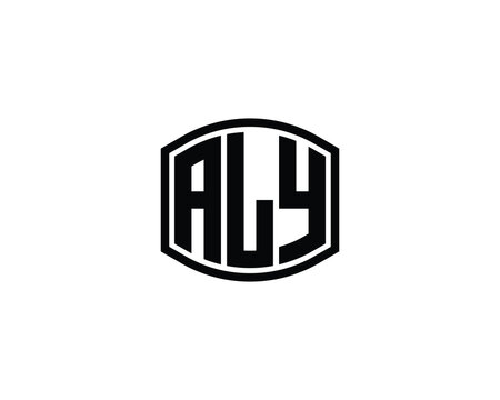 ALY Logo design vector template
