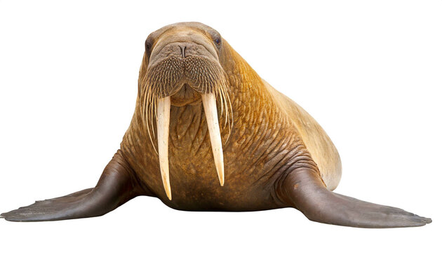 Walross isoliert auf wei&szlig;en Hintergrund, Freisteller