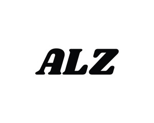 ALZ logo design vector template
