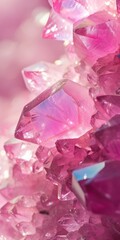 Abstract background with pink crystals. 