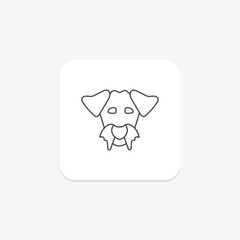 Irish Terrier icon, dog, irish, symbol, breed thinline icon, editable vector icon, pixel perfect, illustrator ai file